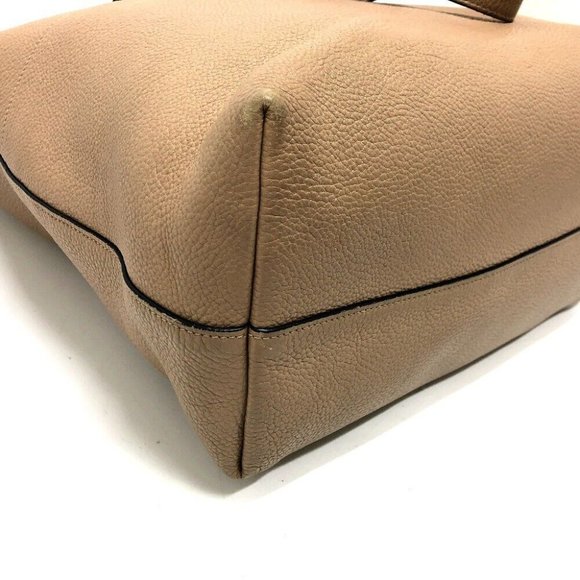 PRADA logo bag bag Tote Bag Leather Beige/SilverHardware - Picture 10 of 16